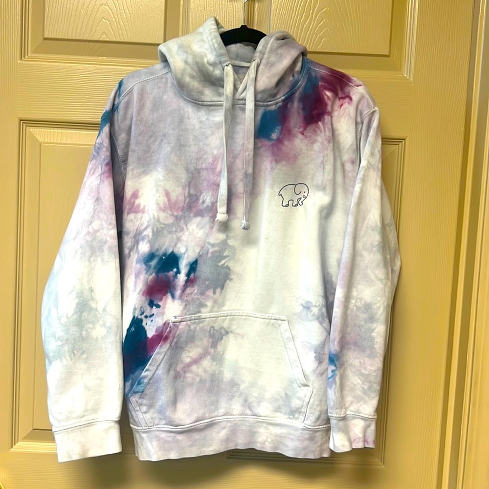 Ivory Ella Tie Dye Hoodie - Size Small